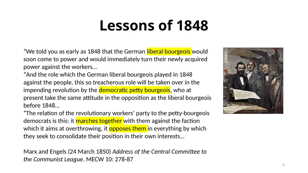 Session 4: Class and revolution “The remarks on - slide 9 of 14