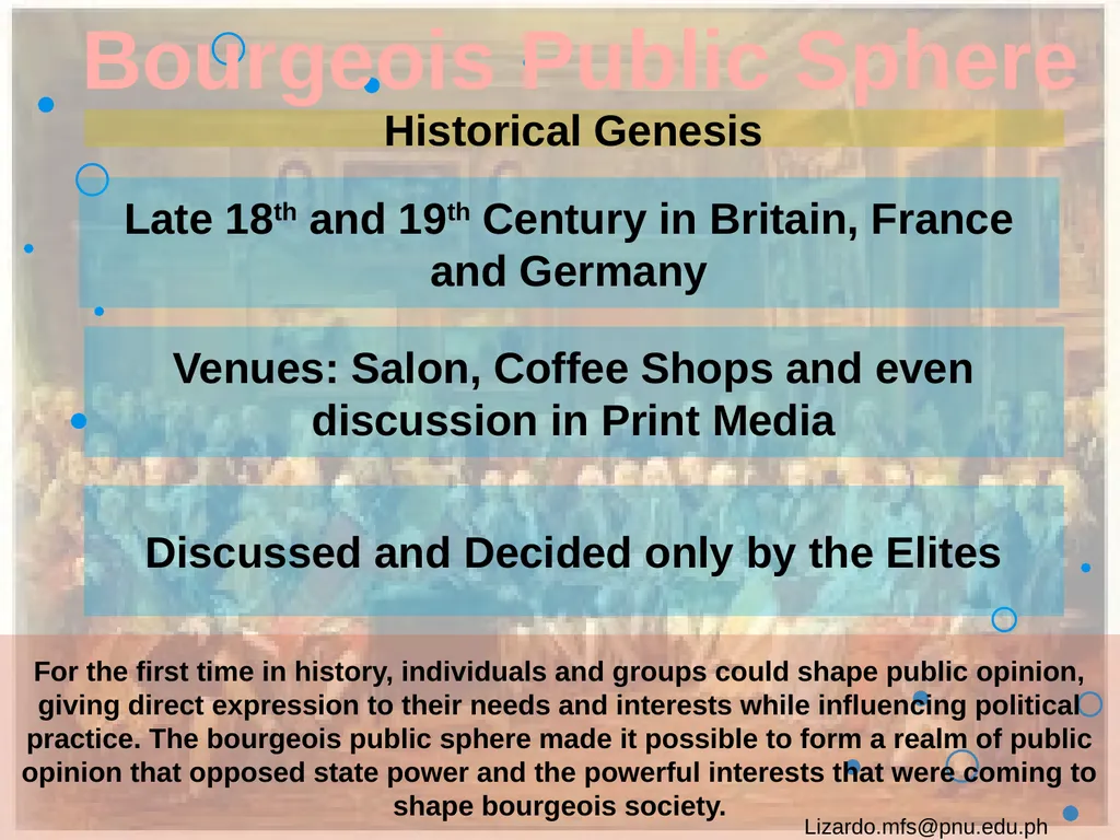 Habermas, the Public Sphere, and Democracy: A - slide 12 of 24
