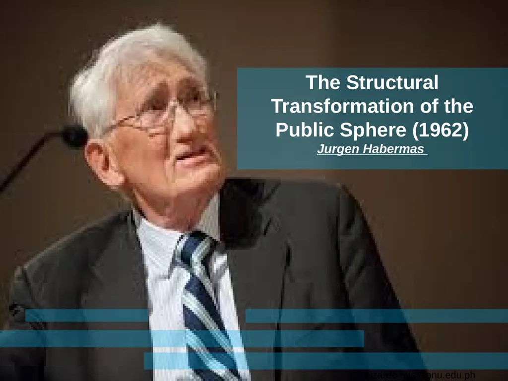 Habermas, the Public Sphere, and Democracy: A - slide 4 of 24