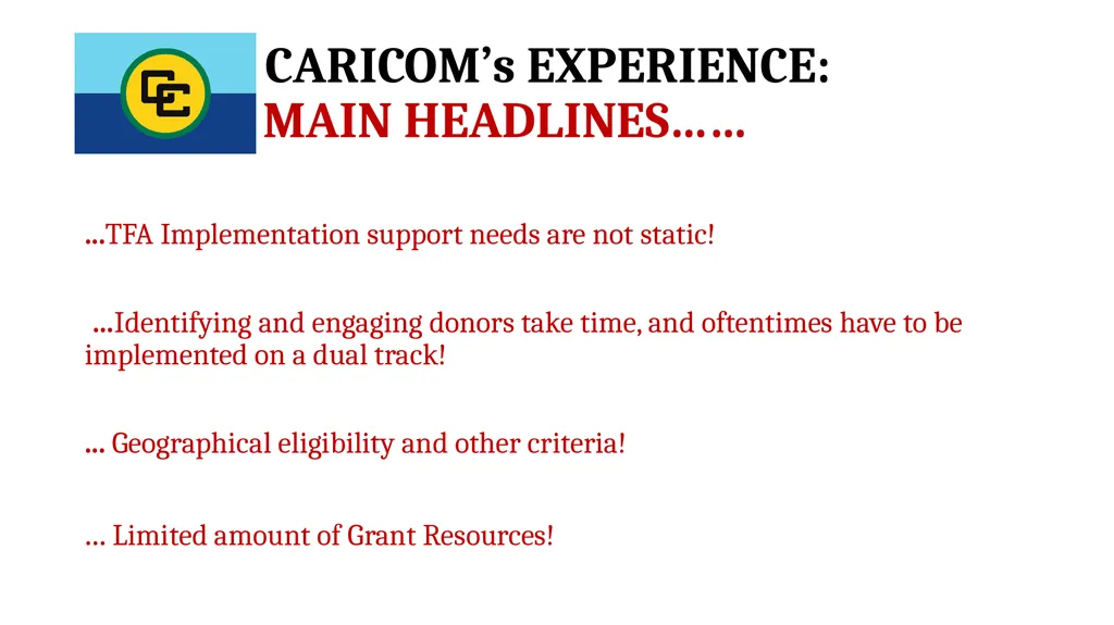 CARIBBEAN COMMUNITY (CARICOM) Antigua & Barbuda - slide 4 of 5