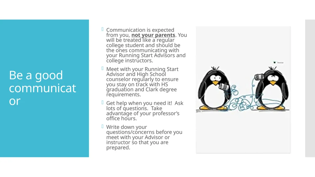 Running Start Student Success Creating behaviors - slide 4 of 9