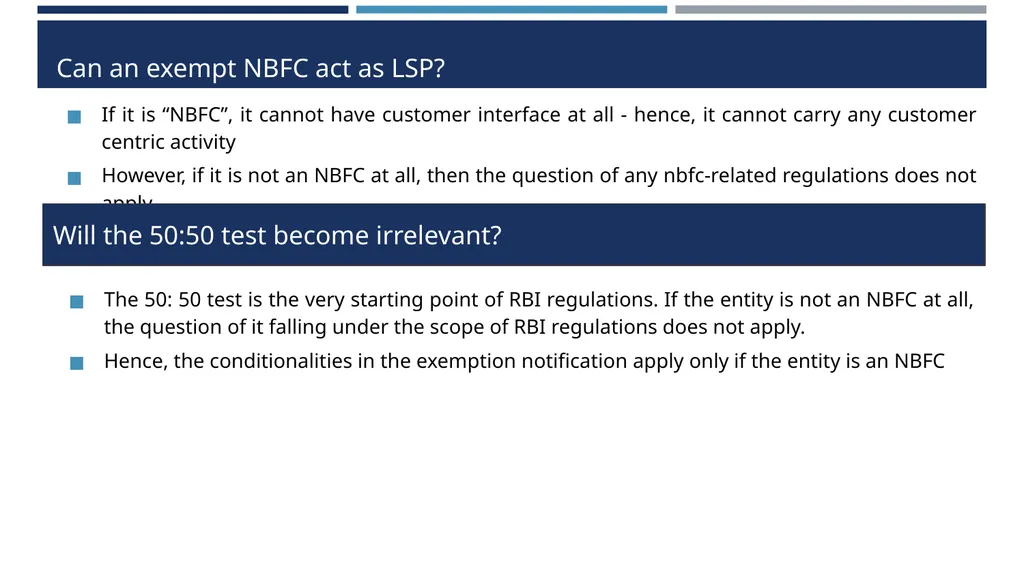 Type 1 NBFC exemption proposals Draft RBI - slide 18 of 25