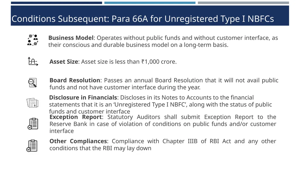 Type 1 NBFC exemption proposals Draft RBI - slide 11 of 25