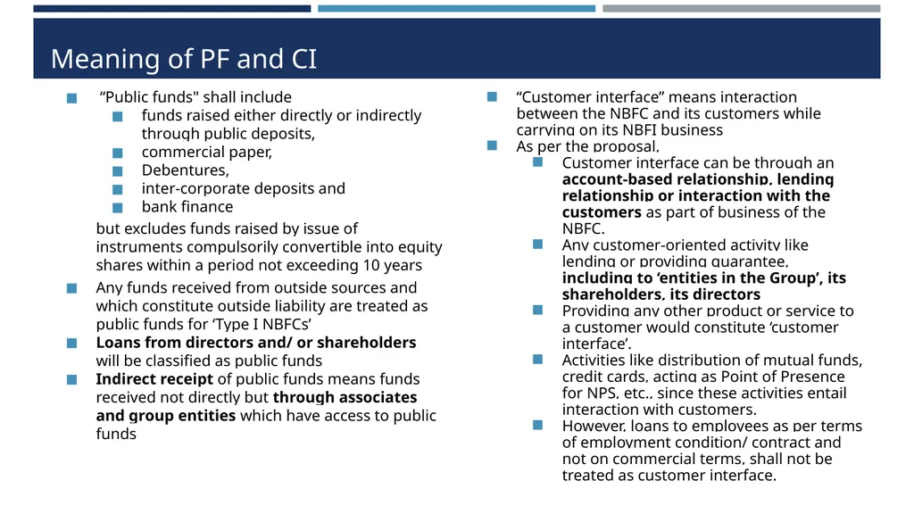 Type 1 NBFC exemption proposals Draft RBI - slide 7 of 25