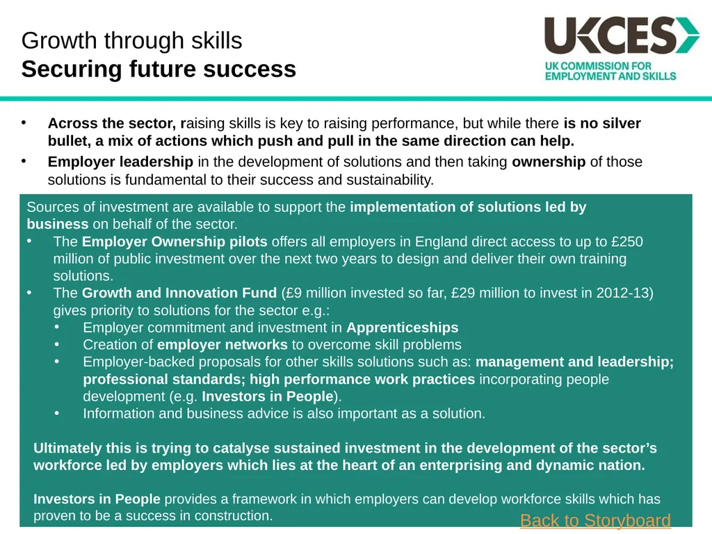 Sector Skills Insights: Education Introduction The - slide 13 of 16