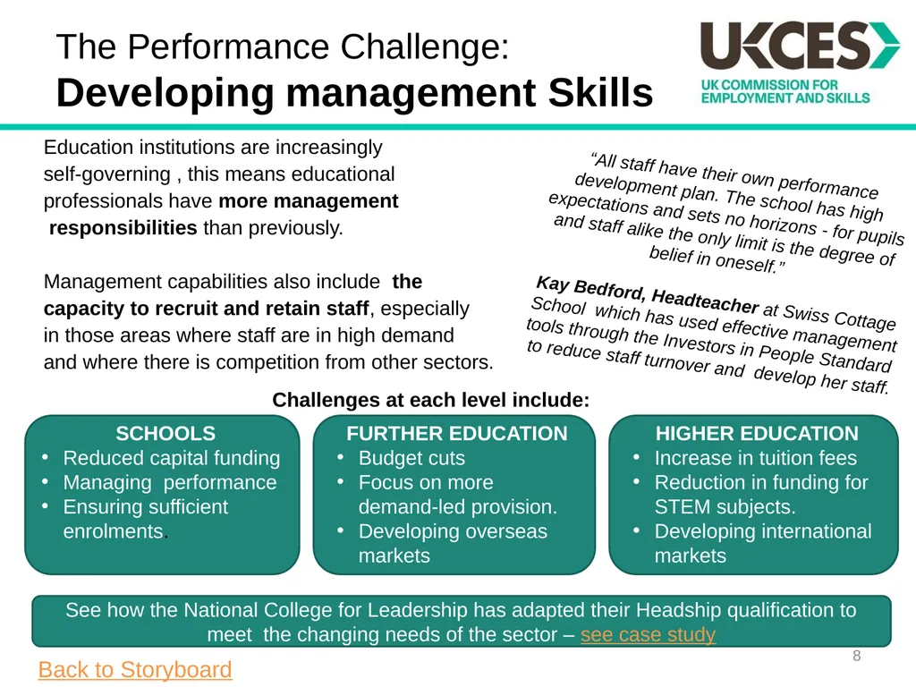 Sector Skills Insights: Education Introduction The - slide 8 of 16