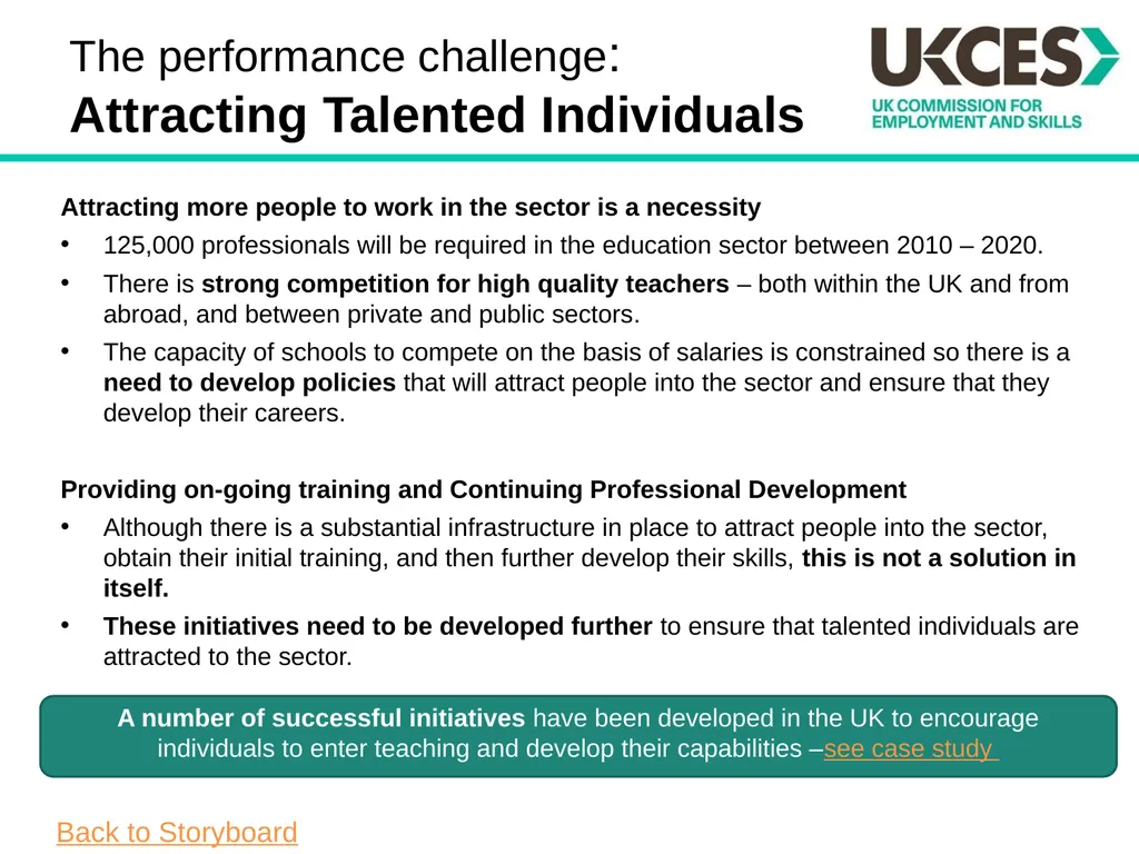Sector Skills Insights: Education Introduction The - slide 10 of 16