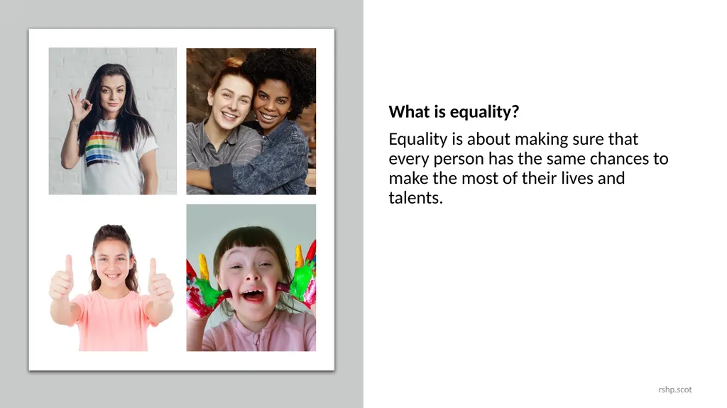 Gender Equality: Relationships I can talk about - slide 2 of 33
