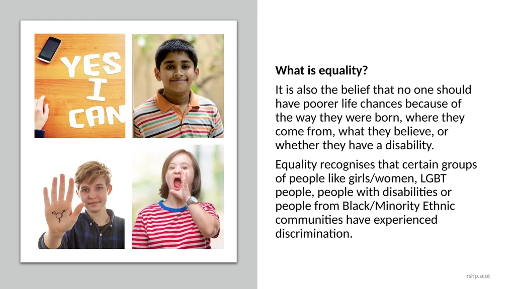 Gender Equality: Relationships I can talk about - slide 3 of 33