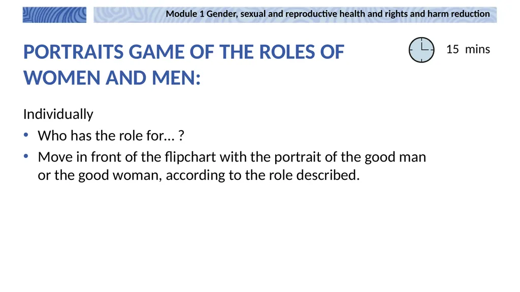 1 Module 1 Gender, sexual and reproductive health - slide 4 of 21