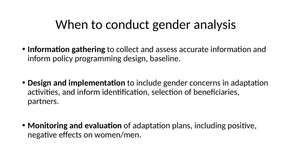Unit 3.1: Gender analysis for adaptation Gender in - slide 7 of 10