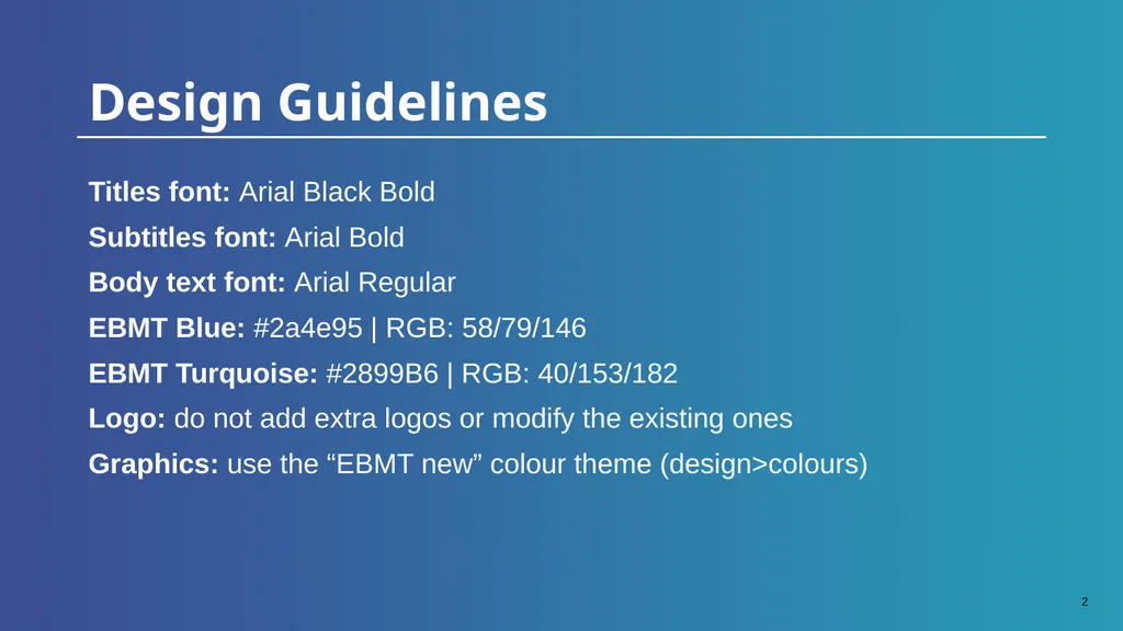 This is your presentation title Design Guidelines - slide 2 of 21