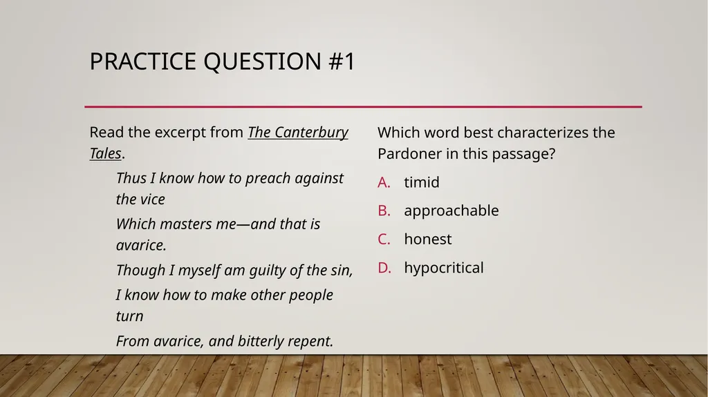 THE PARDONER’S TALE Prepared By- Dr. Sanchaita - slide 9 of 11