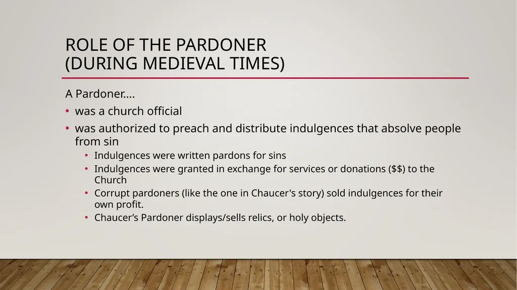 THE PARDONER’S TALE Prepared By- Dr. Sanchaita - slide 4 of 11