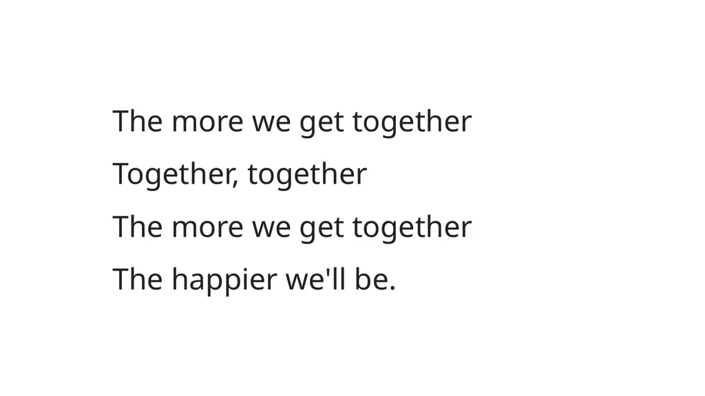 The More we Get Together by Raffi Listen here: The - slide 2 of 5