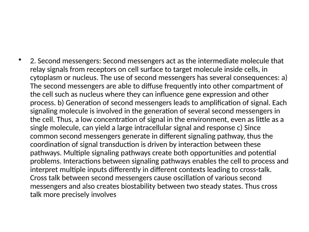 CELL SIGNALLING “Cell signalling is the process by - slide 13 of 19