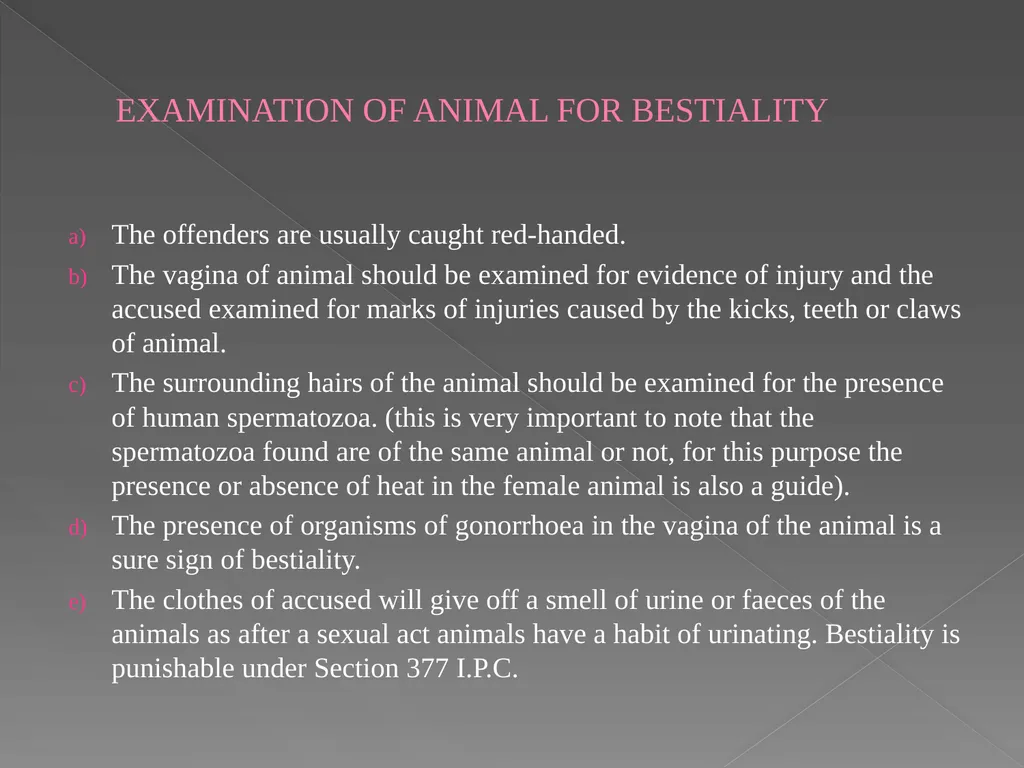 COMMON OFFENCES AGAINST ANIMALS IN INDIA Dr. Imran - slide 7 of 21