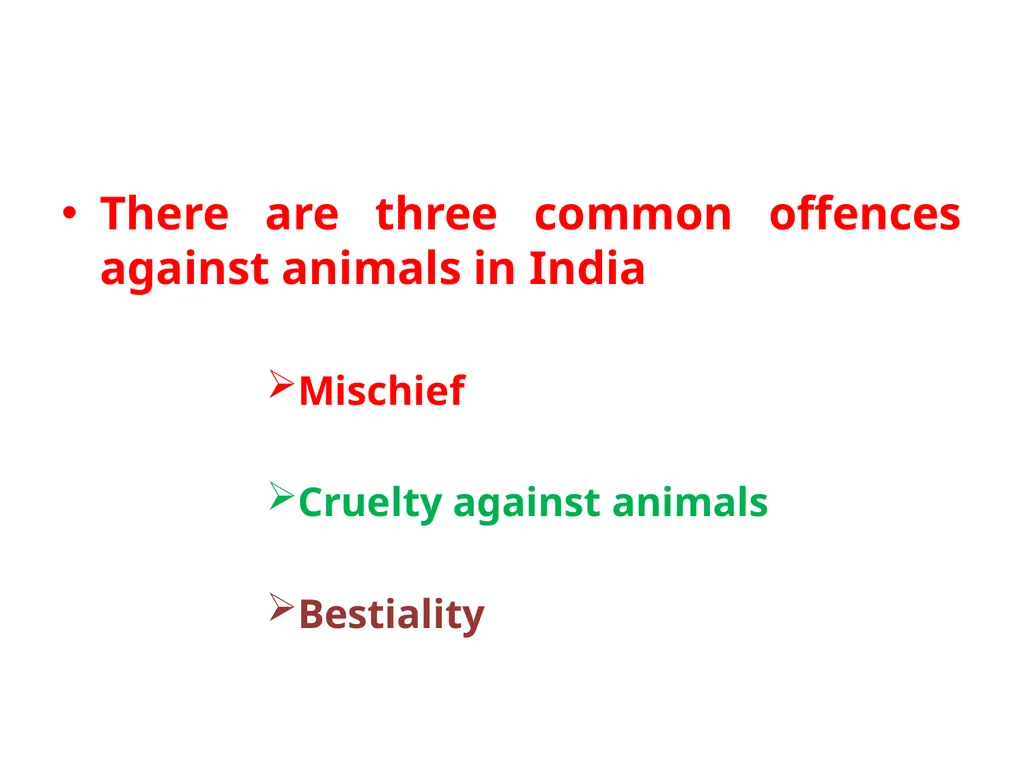 Common Offences Against Animals in India Dr. Vivek - slide 2 of 17
