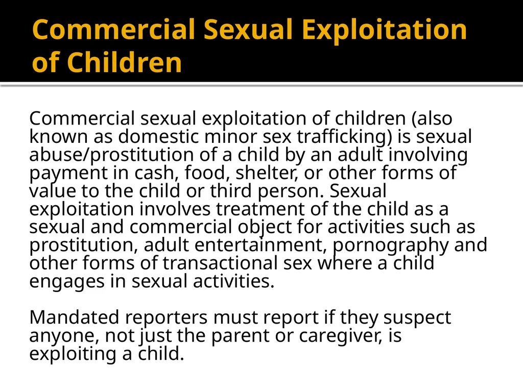 Mandatory Reporter Training for Camp Staff Working - slide 26 of 41