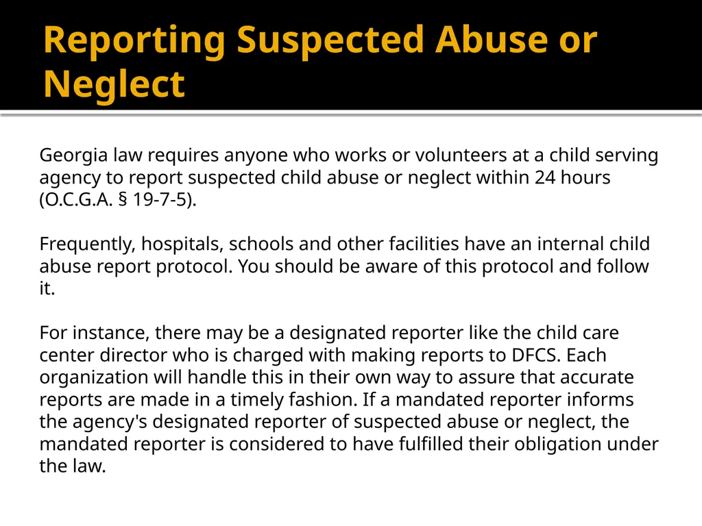 Mandatory Reporter Training for Camp Staff Working - slide 34 of 41