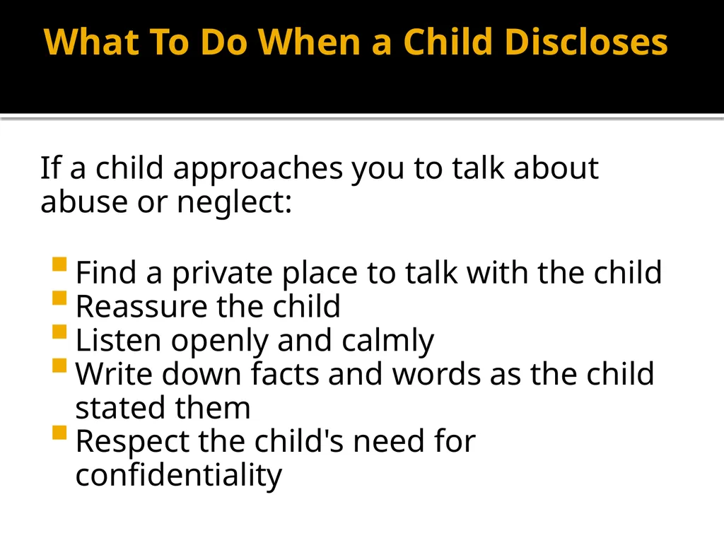 Mandatory Reporter Training for Camp Staff Working - slide 30 of 41