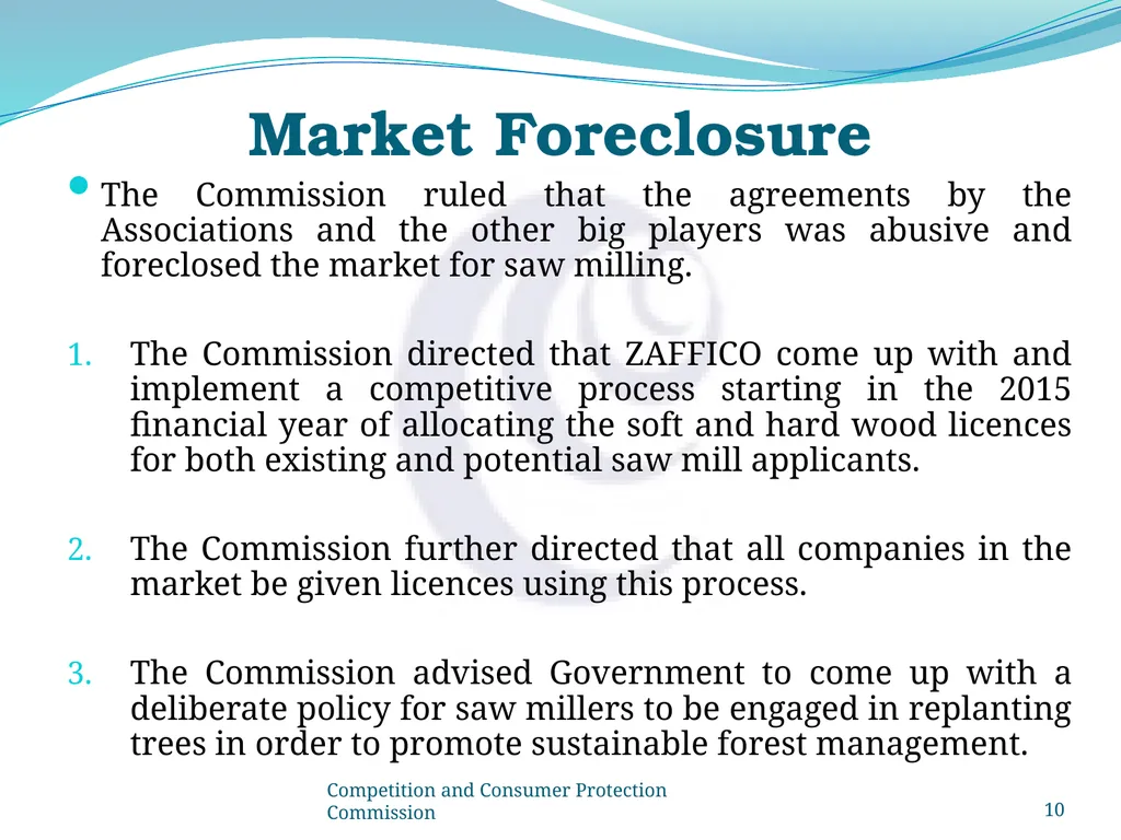 COMPETITION & CONSUMER PROTECTION COMMISSION - slide 10 of 12