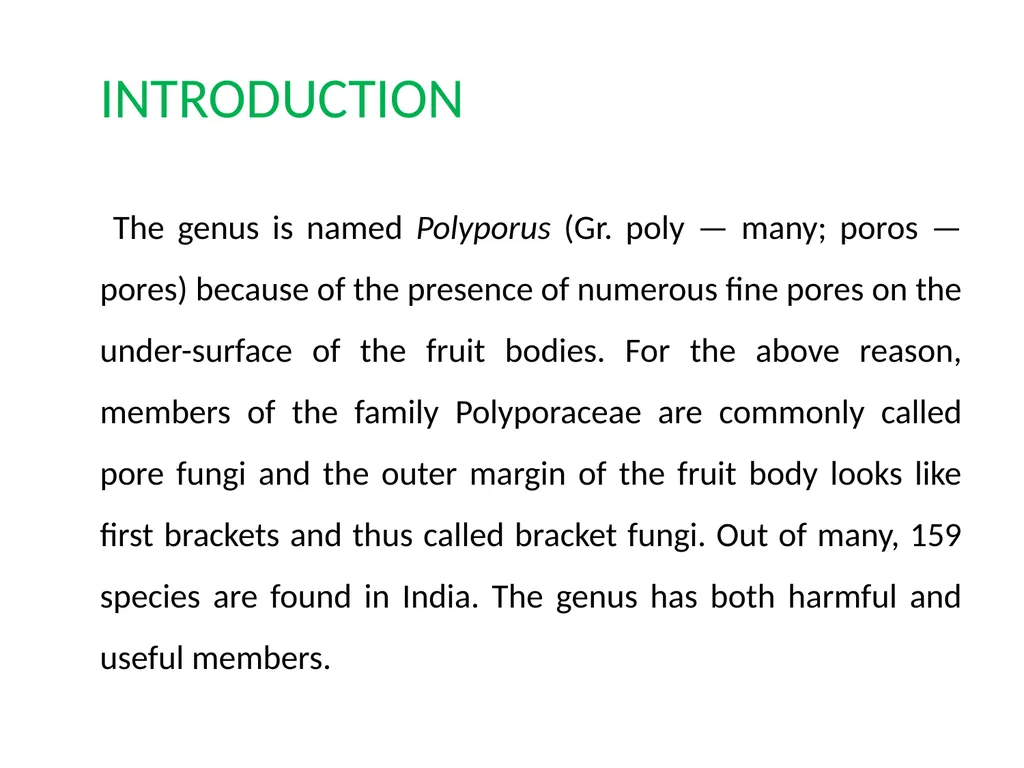 Sem. V, Paper V (B.Sc.III) Polyporus Asso. Prof. - slide 3 of 15