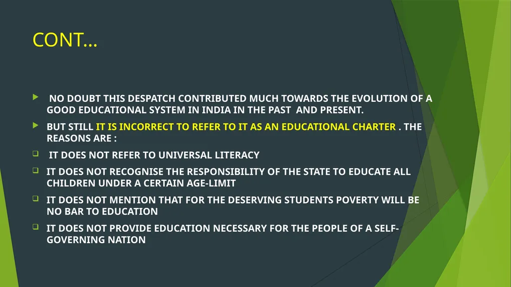 WOOD’S DESPATCH PREPARED BY SUMANA METYA - slide 26 of 29