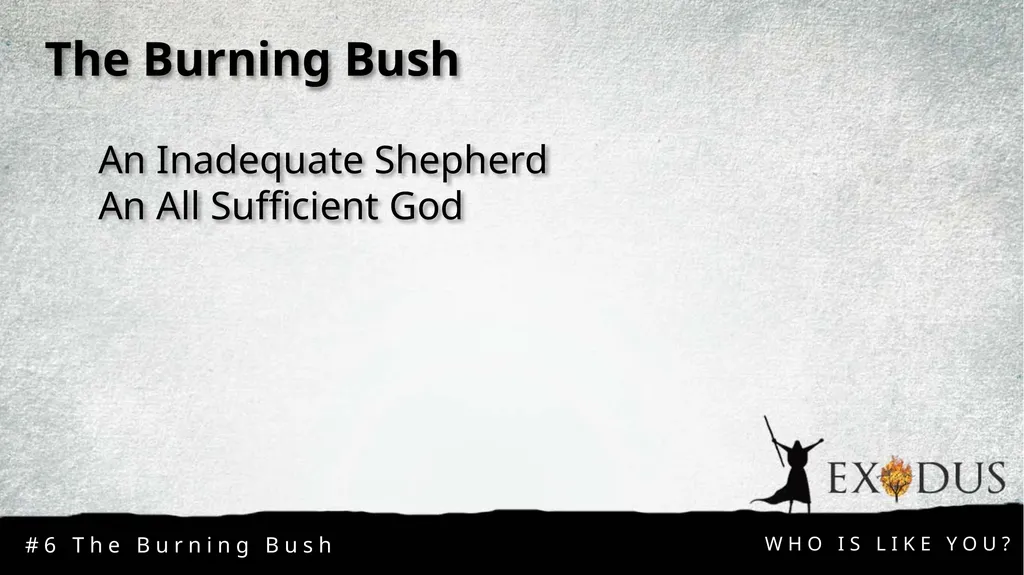 WHO IS LIKE YOU? The Burning Bush #6 The Burning - slide 4 of 12