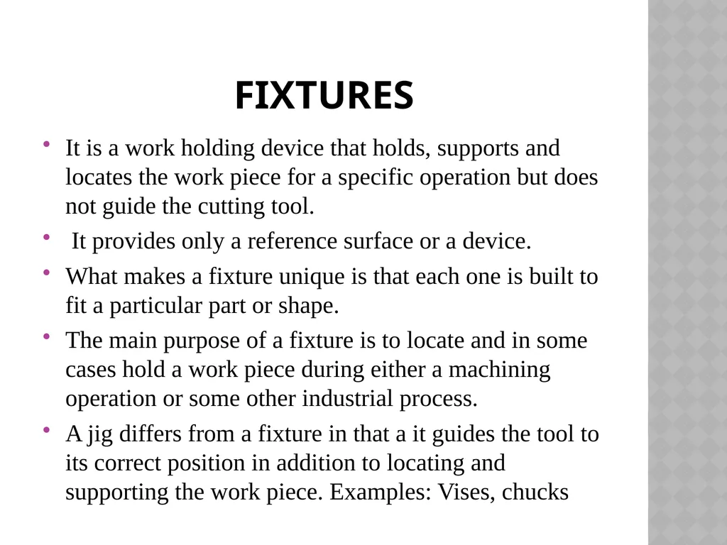 Unit NO 6 JIGS & FIXTURES introduction The - slide 6 of 35