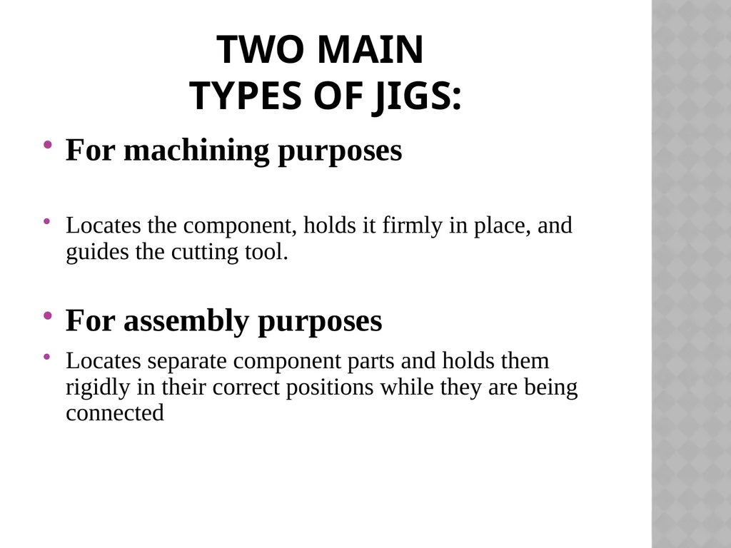 Unit NO 6 JIGS & FIXTURES introduction The - slide 10 of 35