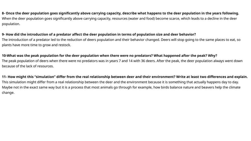 DEER LAB Title: Limiting Factor Deer Population - slide 5 of 7