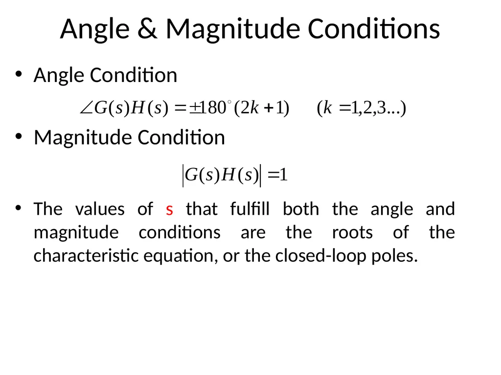 Digital and Non-Linear Control Root Locus Outline - slide 13 of 41