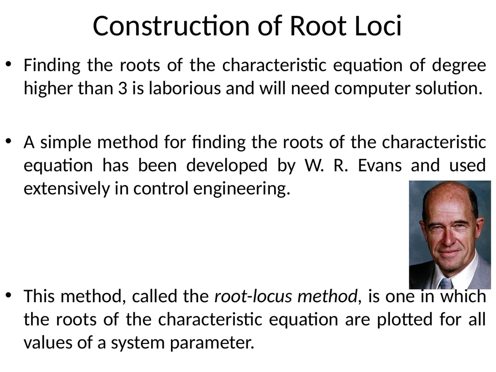 Digital and Non-Linear Control Root Locus Outline - slide 8 of 41