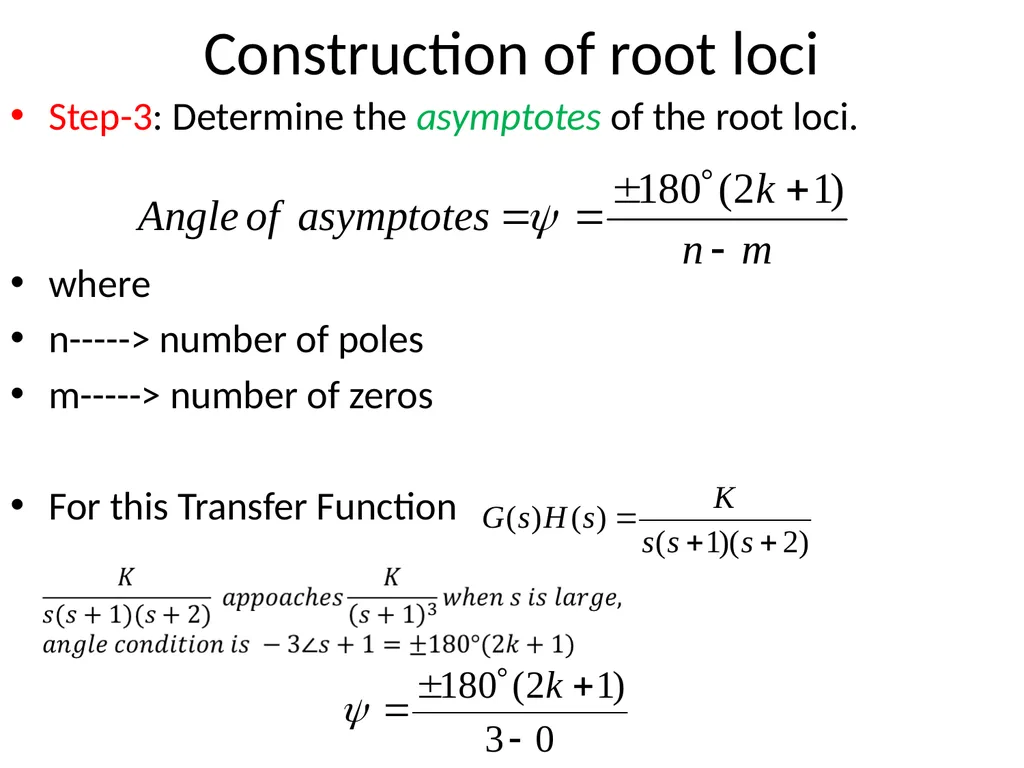Digital and Non-Linear Control Root Locus Outline - slide 21 of 41