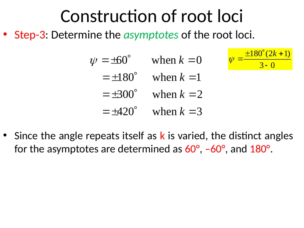 Digital and Non-Linear Control Root Locus Outline - slide 22 of 41