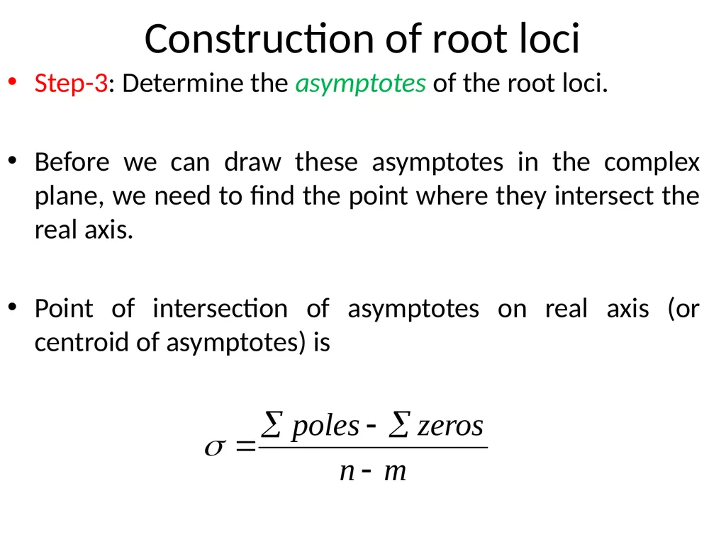 Digital and Non-Linear Control Root Locus Outline - slide 23 of 41