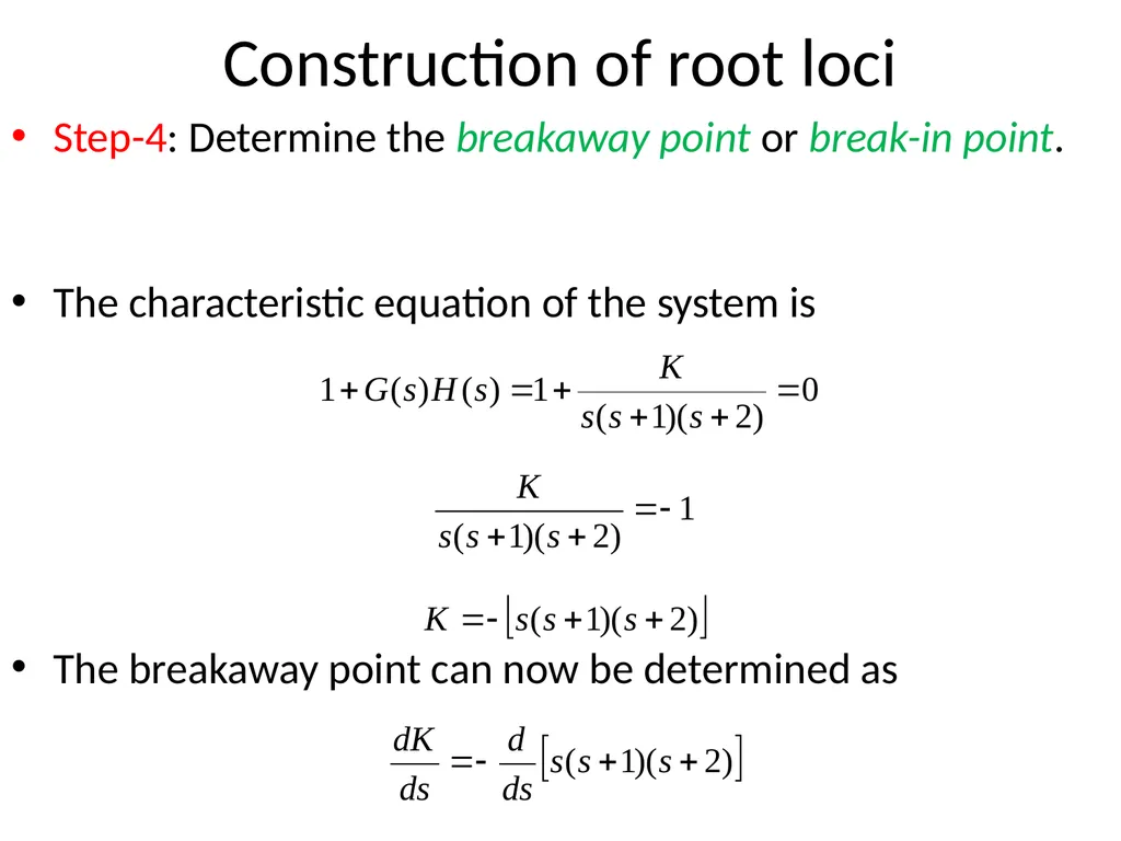 Digital and Non-Linear Control Root Locus Outline - slide 28 of 41