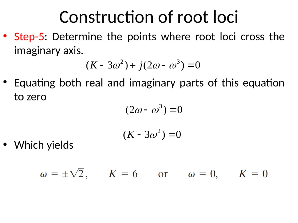 Digital and Non-Linear Control Root Locus Outline - slide 35 of 41