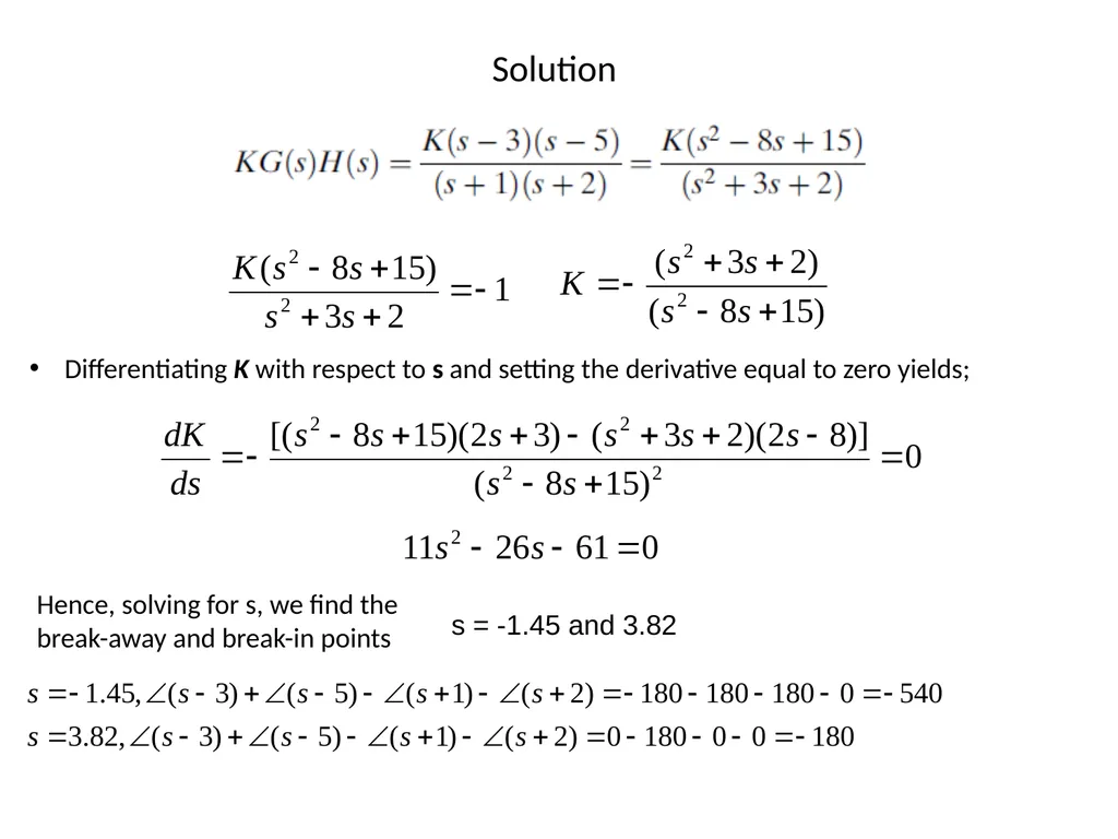 Digital and Non-Linear Control Root Locus Outline - slide 39 of 41