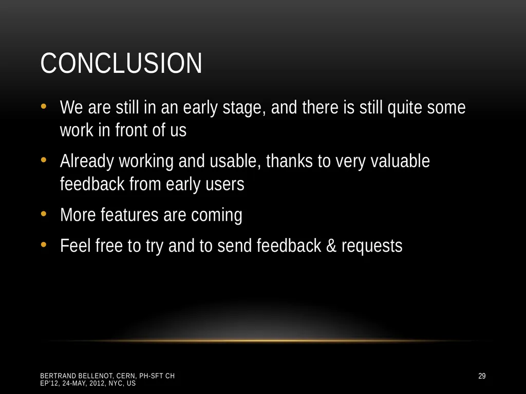 Reading ROOT files in any browser ROOT I/O in - slide 29 of 30