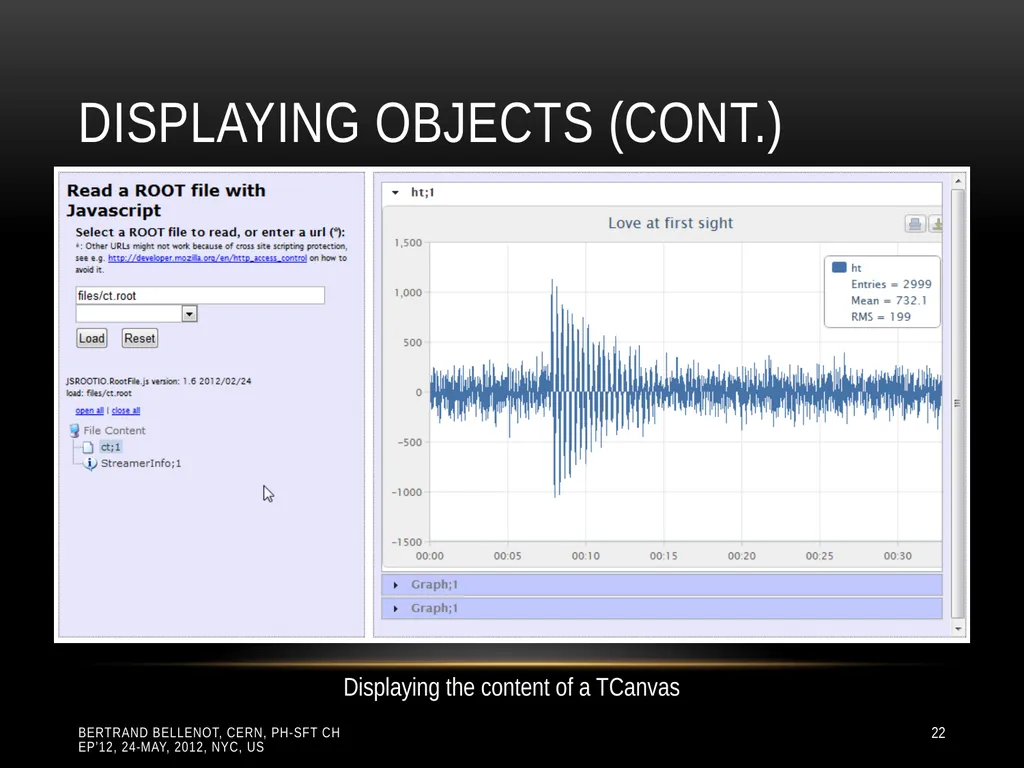 Reading ROOT files in any browser ROOT I/O in - slide 22 of 30