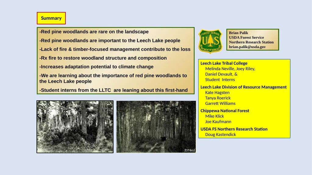 Fire Reintroduction in a Long Fire Excluded Red - slide 10 of 10