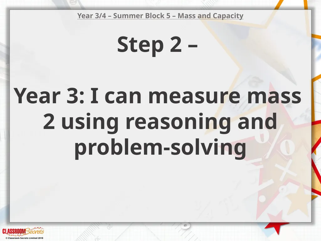 Reasoning 1 Which scale shows the heaviest weight? - slide 1 of 9