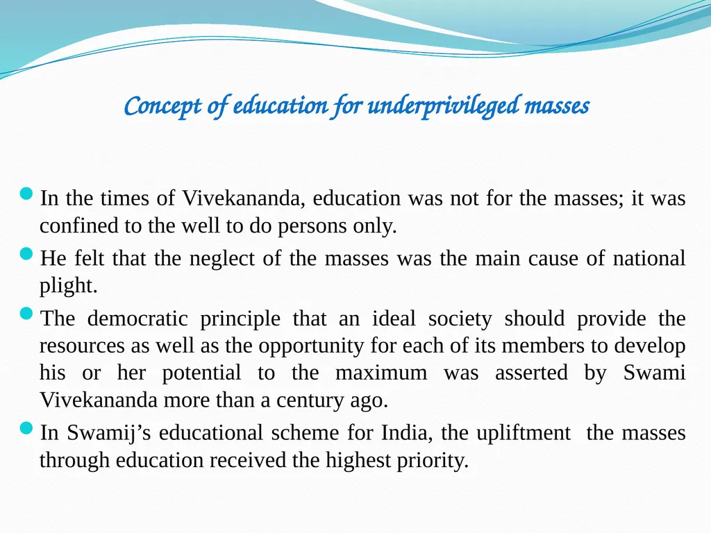 Vivekananda’s Vision of Education for Women and - slide 5 of 12