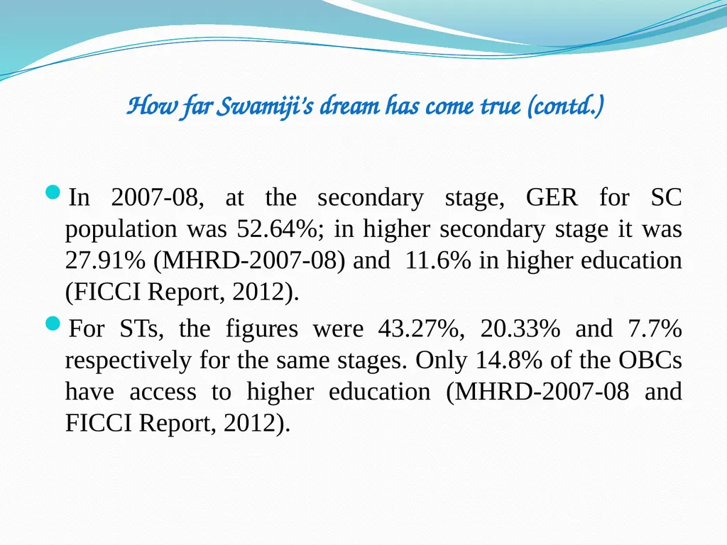 Vivekananda’s Vision of Education for Women and - slide 8 of 12