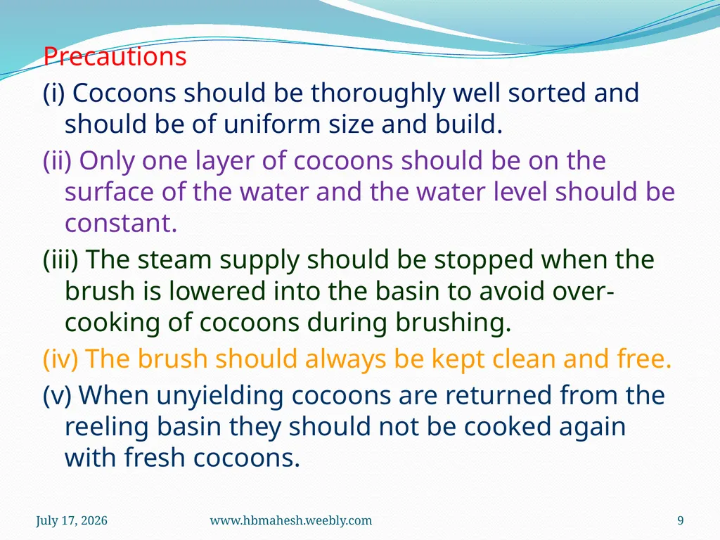 Cocoon Brushing Dr. Mahesha H B Associate - slide 9 of 10