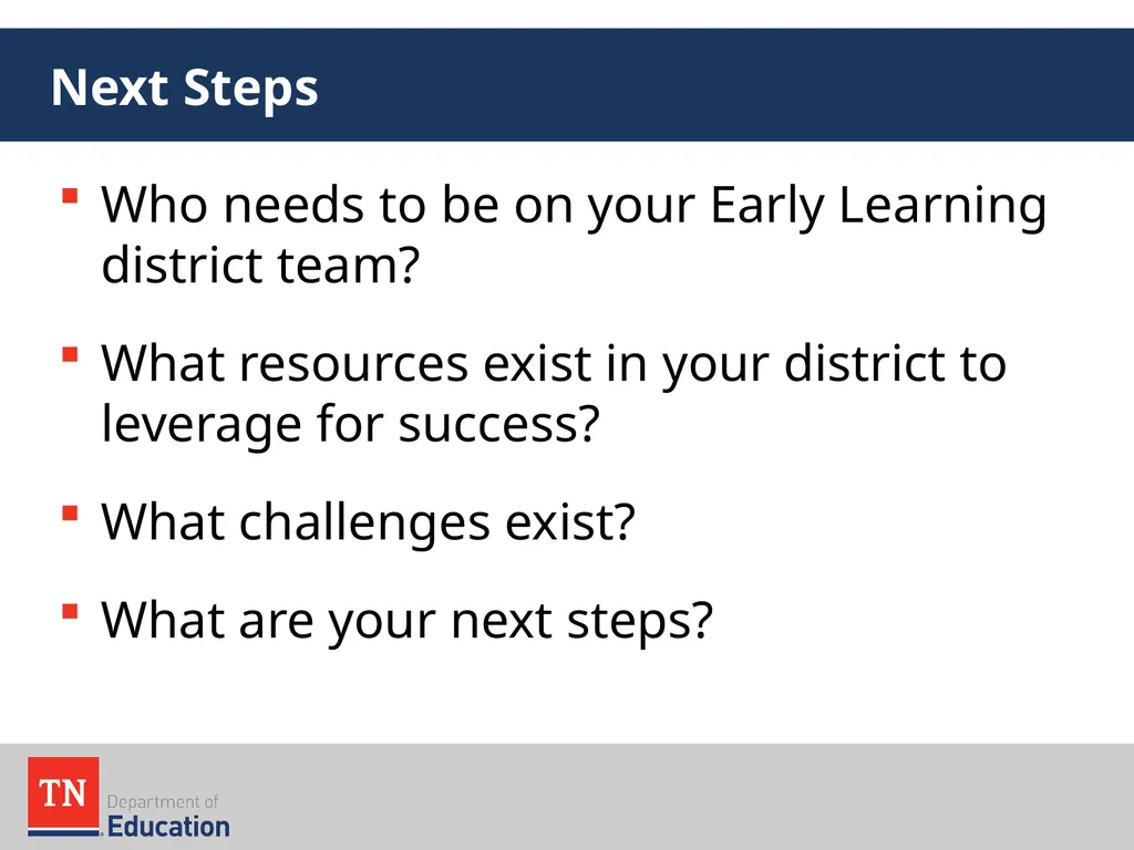 Early Learning Model Overview August 2016 The - slide 64 of 65