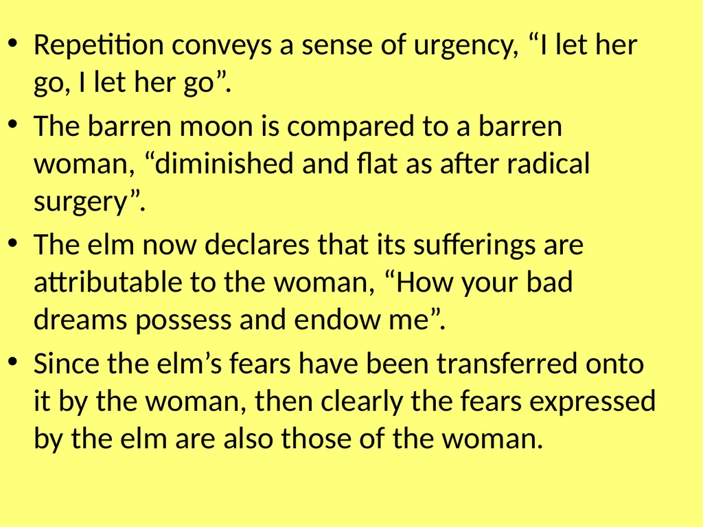 Sylvia Plath Elm ‘Elm’ is a complex, even - slide 10 of 13