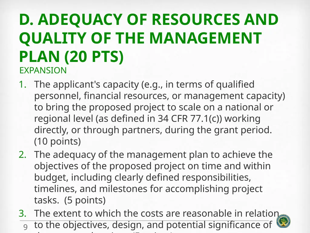 Education Innovation and Research (EIR) Expansion - slide 9 of 19